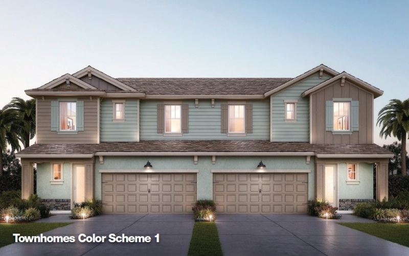 Gulfwind Homes The Towns at Spring Lake Color Scheme One