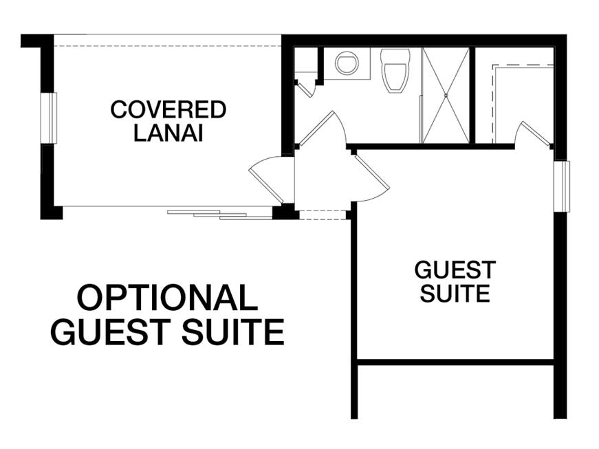 Gulfwind Homes The Westcott Optional Guest Suite Floorplan